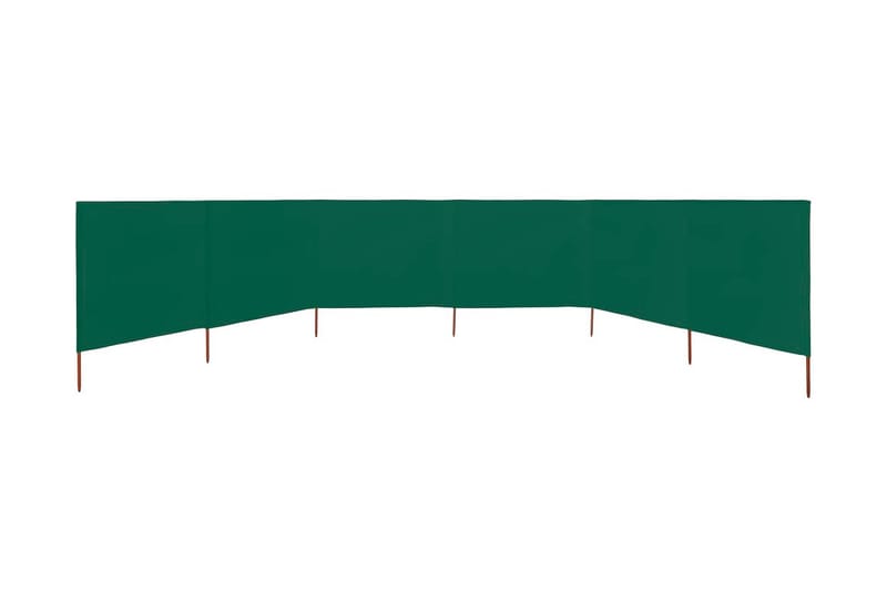 Vindskydd 6 paneler tyg 800x120 cm grön - Grön - Insynsskydd & vindskydd