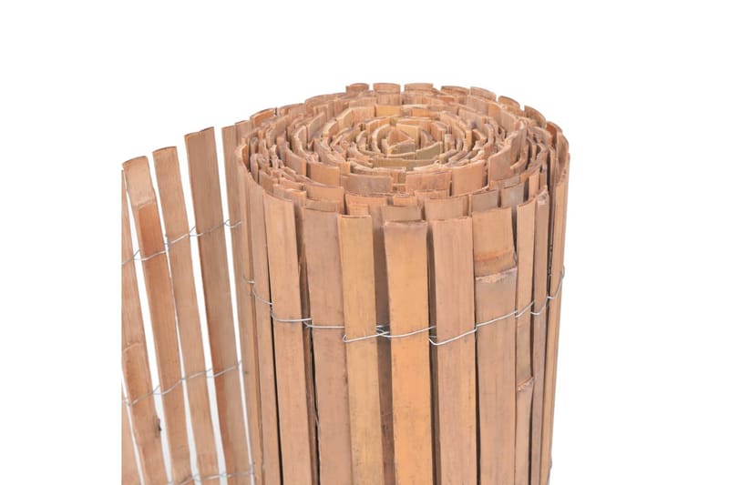 Bambustaket 100x400 cm - Brun - Staket & grind