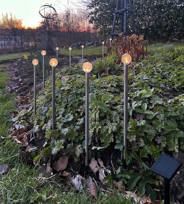 Bubbly 10-pin Solcellsdekoration 270 cm - silver - Utemöbler & utemiljö - Trädgårdsdekoration & utemiljö - Trädgårdsbelysning