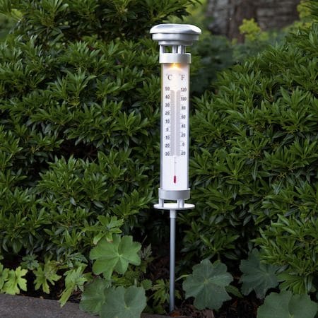 Celsius Solcellsdekoration 57,5 cm - silver - Utemöbler & utemiljö - Trädgårdsdekoration & utemiljö - Trädgårdsbelysning