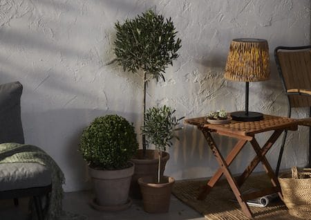 Cesta Solcellslampa 48 cm - brun-svart - Utemöbler & utemiljö - Trädgårdsdekoration & utemiljö - Trädgårdsbelysning
