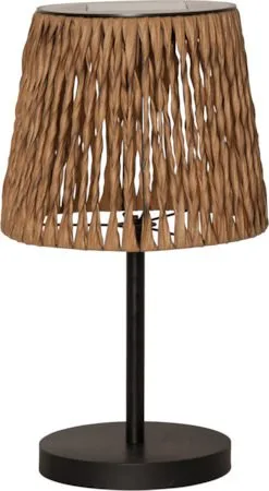 Cesta Solcellslampa 48 cm, brun-svart