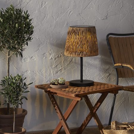 Cesta Solcellslampa 48 cm - brun-svart - Utemöbler & utemiljö - Trädgårdsdekoration & utemiljö - Trädgårdsbelysning