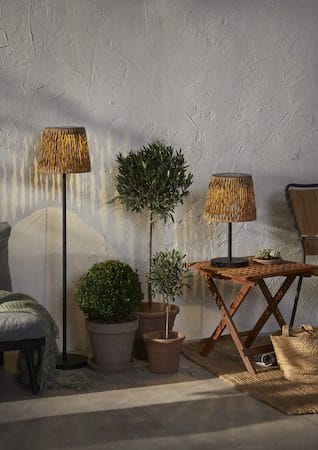Cesta Solcellslampa 48 cm - brun-svart - Utemöbler & utemiljö - Trädgårdsdekoration & utemiljö - Trädgårdsbelysning