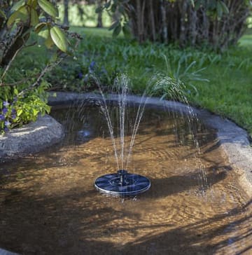 Fountain Solcellsdekoration 16 cm - svart - Utemöbler & utemiljö - Trädgårdsdekoration & utemiljö - Damm & fontän - Trädgårdsfontän