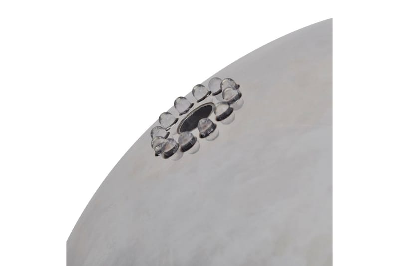 Sfärisk Trädgårdsfontän i rostfritt stål med LEDs 40 cm - Silver - Trädgårdsfontän