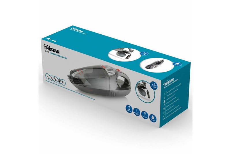 Tristar Handdammsugare för hemmet och bilen KR-3178 75 W - Grå - Damm & fontän