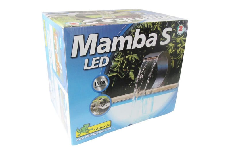 Ubbink Vattenfall Mamba S-LED rostfritt stål 7504632 - Silver - Damm & fontän