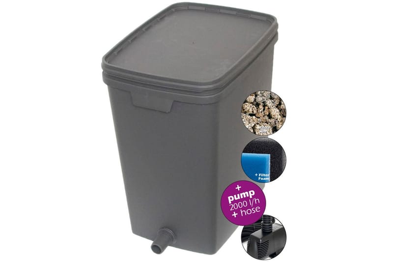 Velda Dammfilter 35 L med pump 2000 L 146039 - Damm & fontän