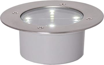 Decklight Solcellsspotlight 12 cm - silver - Utemöbler & utemiljö - Trädgårdsdekoration & utemiljö - Trädgårdsbelysning