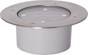 Decklight Solcellsspotlight 12 cm - silver - Utemöbler & utemiljö - Trädgårdsdekoration & utemiljö - Trädgårdsbelysning