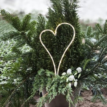 Decorationheart LED Gravljus 21 cm - vit - Utemöbler & utemiljö - Trädgårdsdekoration & utemiljö - Trädgårdsbelysning