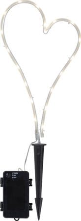 Decorationheart LED Gravljus 21 cm - vit - Utemöbler & utemiljö - Trädgårdsdekoration & utemiljö - Trädgårdsbelysning