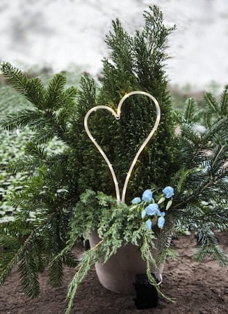 Decorationheart LED Gravljus 21 cm - vit - Utemöbler & utemiljö - Trädgårdsdekoration & utemiljö - Trädgårdsbelysning