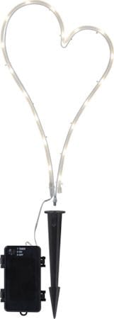 Decorationheart LED Gravljus 21 cm - vit - Utemöbler & utemiljö - Trädgårdsdekoration & utemiljö - Trädgårdsbelysning