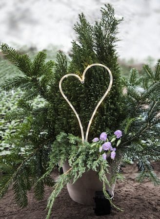 Decorationheart LED Gravljus 21 cm - vit - Utemöbler & utemiljö - Trädgårdsdekoration & utemiljö - Trädgårdsbelysning