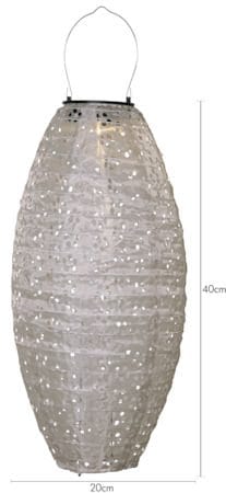 Festa Solcellsdekoration 40 cm - beige - Utemöbler & utemiljö - Trädgårdsdekoration & utemiljö - Trädgårdsbelysning