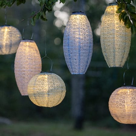 Festa Solcellsdekoration 40 cm - blå - Utemöbler & utemiljö - Trädgårdsdekoration & utemiljö - Trädgårdsbelysning
