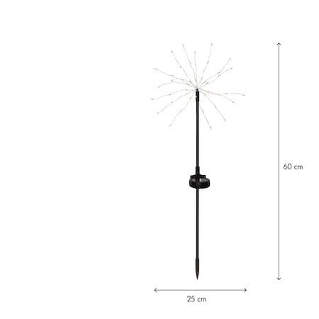 Firework Solar 2 pack Solcellsdekoration 60 cm - svart - Utemöbler & utemiljö - Trädgårdsdekoration & utemiljö - Trädgårdsbelysning