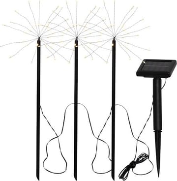 Firework Solar Solcellsdekoration 100 cm - svart - Utemöbler & utemiljö - Trädgårdsdekoration & utemiljö - Trädgårdsbelysning