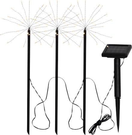 Firework Solar Solcellsdekoration 100 cm - svart - Utemöbler & utemiljö - Trädgårdsdekoration & utemiljö - Trädgårdsbelysning