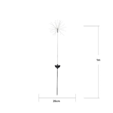 Firework Solar Solcellsdekoration 26 cm - svart - Utemöbler & utemiljö - Trädgårdsdekoration & utemiljö - Trädgårdsbelysning