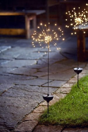 Firework Solar Solcellsdekoration 26 cm - svart - Utemöbler & utemiljö - Trädgårdsdekoration & utemiljö - Trädgårdsbelysning