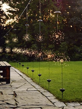 Firework Solar Solcellsdekoration 26 cm - svart - Utemöbler & utemiljö - Trädgårdsdekoration & utemiljö - Trädgårdsbelysning