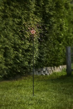 Firework Utomhusdekoration belysning 36 cm - svart - Utemöbler & utemiljö - Trädgårdsdekoration & utemiljö - Trädgårdsbelysning