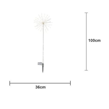 Firework Utomhusdekoration belysning 36 cm - transparent - Utemöbler & utemiljö - Trädgårdsdekoration & utemiljö - Trädgårdsbelysning