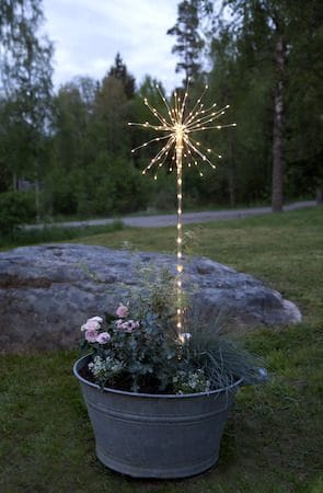 Firework Utomhusdekoration belysning 36 cm - transparent - Utemöbler & utemiljö - Trädgårdsdekoration & utemiljö - Trädgårdsbelysning