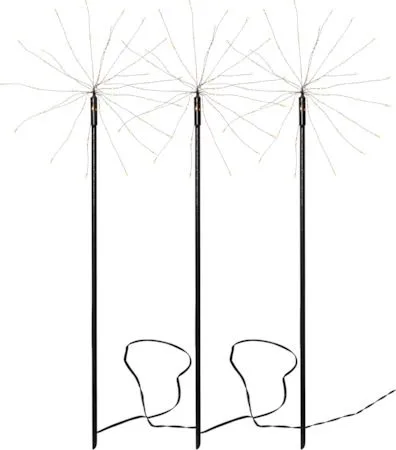 Firework Utomhusdekoration belysning, svart