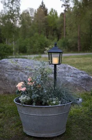 Flame LED Gravlykta 52 cm - svart - Utemöbler & utemiljö - Trädgårdsdekoration & utemiljö - Trädgårdsbelysning