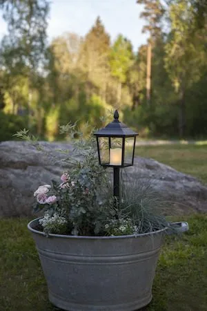 Flame LED Gravlykta 52 cm - svart - Utemöbler & utemiljö - Trädgårdsdekoration & utemiljö - Trädgårdsbelysning
