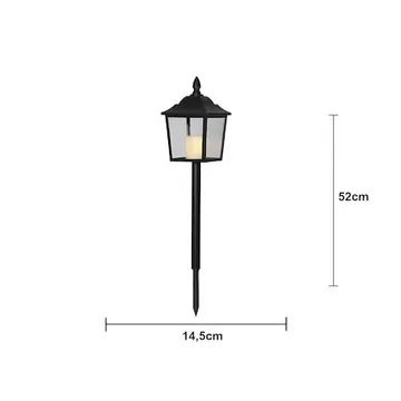 Flame LED Gravlykta 52 cm - svart - Utemöbler & utemiljö - Trädgårdsdekoration & utemiljö - Trädgårdsbelysning