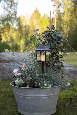 Flame LED Gravlykta 52 cm - svart - Utemöbler & utemiljö - Trädgårdsdekoration & utemiljö - Trädgårdsbelysning