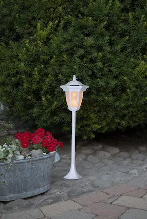 Flame Solcellslampa 63 cm - vit - Utemöbler & utemiljö - Trädgårdsdekoration & utemiljö - Trädgårdsbelysning