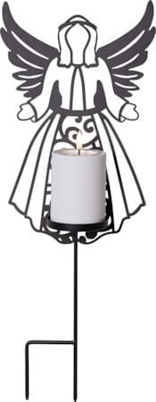 Flamme Deco LED Gravljus 21.5 cm - svart - Utemöbler & utemiljö - Trädgårdsdekoration & utemiljö - Trädgårdsbelysning
