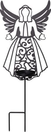 Flamme Deco LED Gravljus 21.5 cm - svart - Utemöbler & utemiljö - Trädgårdsdekoration & utemiljö - Trädgårdsbelysning