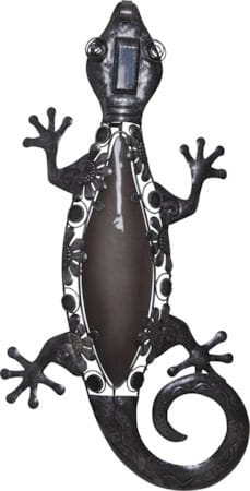 Gecko Solcellsdekoration 27 cm - svart - Utemöbler & utemiljö - Trädgårdsdekoration & utemiljö - Trädgårdsbelysning