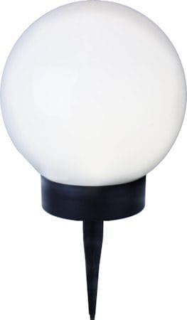 Globus Solcellsdekoration 15 cm - vit - Utemöbler & utemiljö - Trädgårdsdekoration & utemiljö - Trädgårdsbelysning