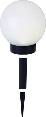 Globus Solcellsdekoration 15 cm - vit - Utemöbler & utemiljö - Trädgårdsdekoration & utemiljö - Trädgårdsbelysning