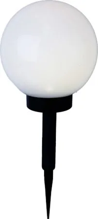 Globus Solcellsdekoration 20 cm - vit och svart - Utemöbler & utemiljö - Trädgårdsdekoration & utemiljö - Trädgårdsbelysning