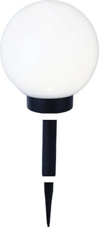 Globus Solcellsdekoration 20 cm - vit och svart - Utemöbler & utemiljö - Trädgårdsdekoration & utemiljö - Trädgårdsbelysning