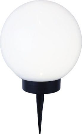 Globus Solcellsdekoration 20 cm - vit och svart - Utemöbler & utemiljö - Trädgårdsdekoration & utemiljö - Trädgårdsbelysning