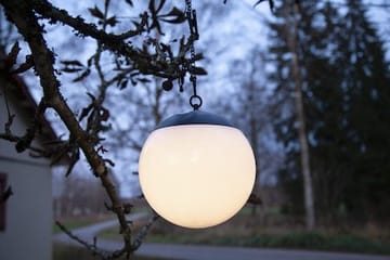 Globus Solcellsdekoration 20 cm - vit - Utemöbler & utemiljö - Trädgårdsdekoration & utemiljö - Trädgårdsbelysning