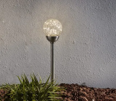 Glory Solcellspinne 45 cm, silver-klar