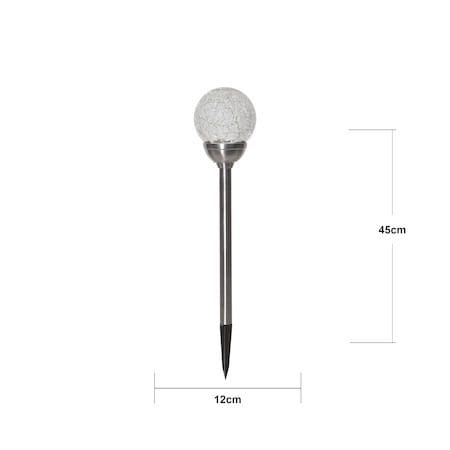Glory Solcellspinne 45 cm - silver-klar - Utemöbler & utemiljö - Trädgårdsdekoration & utemiljö - Trädgårdsbelysning