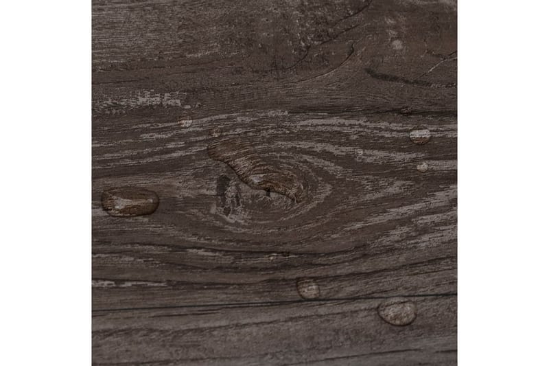Golvbrädor PVC 4,46 m² 3 mm självhäftande randigt trä - Grå - Trall