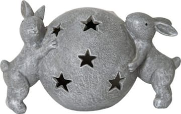Harriet Solcellsdekoration 24 cm - grå - Utemöbler & utemiljö - Trädgårdsdekoration & utemiljö - Trädgårdsfigurer & trädgårdsprydnad